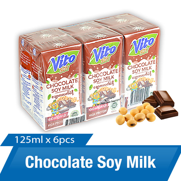 Vito Chocolate Soy Milk 125Ml* 6pcs